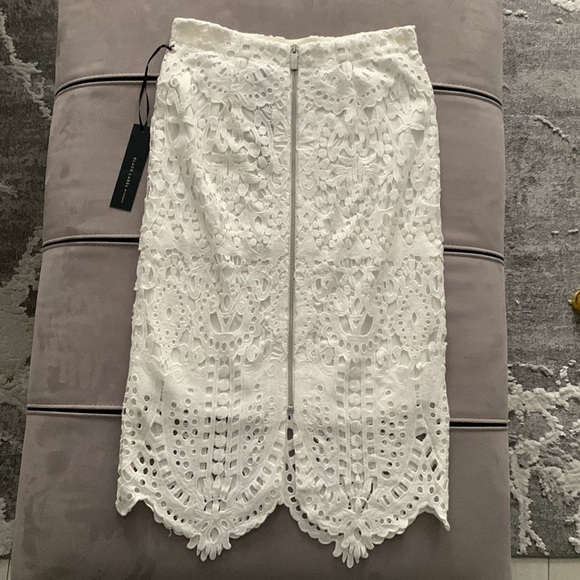 Chico’s NWT Black Label Midi Lace Skirt size 0= Small=size 4 - Picture 5 of 14